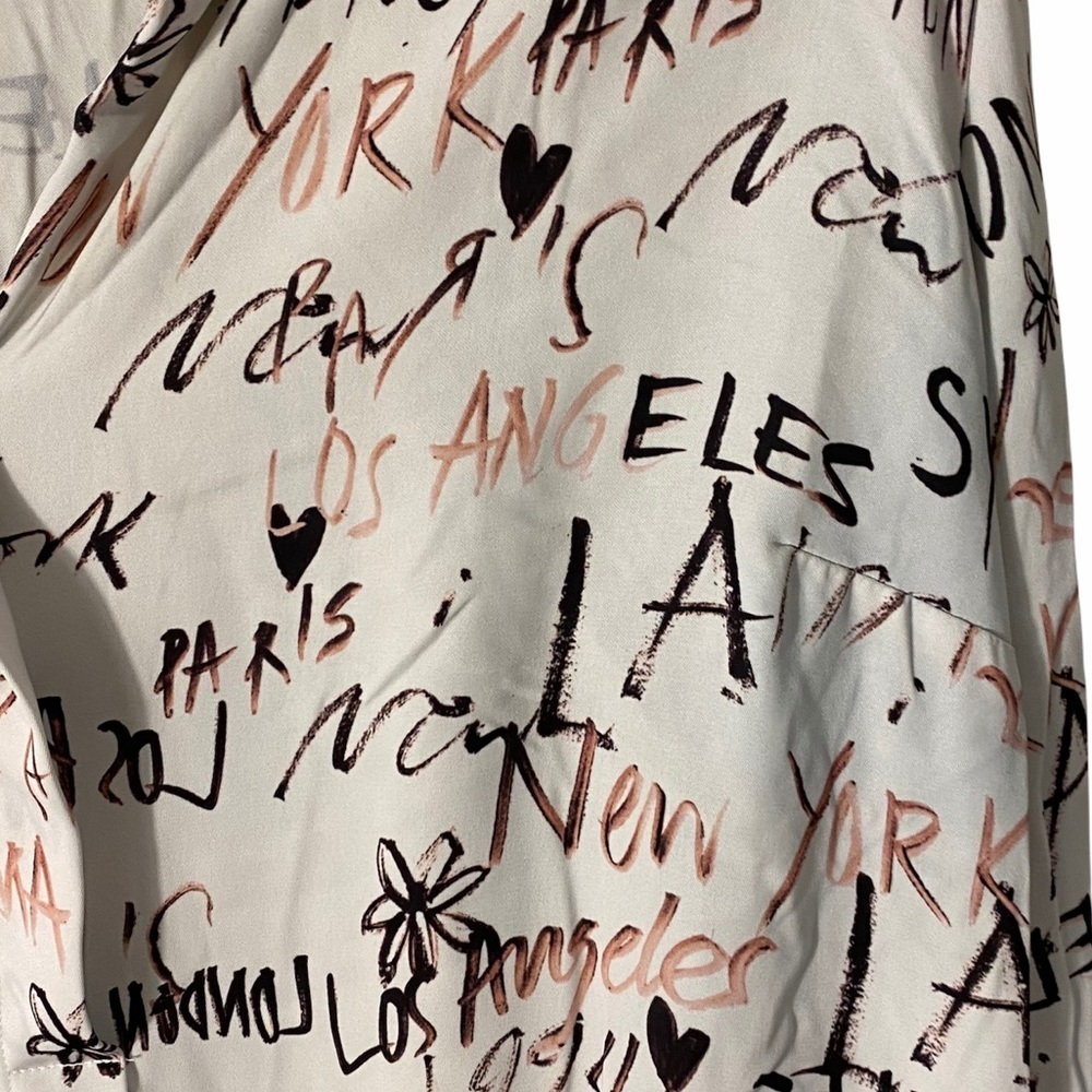 Rebel Wilson X Angels City Name Blouse Pastels 1X - Picture 4 of 11